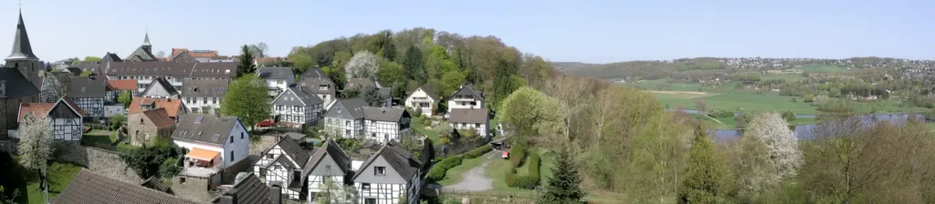 Hattingen Altstadt, Fachwerkhäuser im Ruhrtal