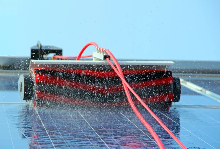 Reinigung einer Photovoltaikanlage