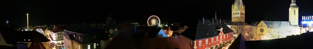 Soest, Allerheiligenkirmes bei Nacht mit Patrokli-Dom